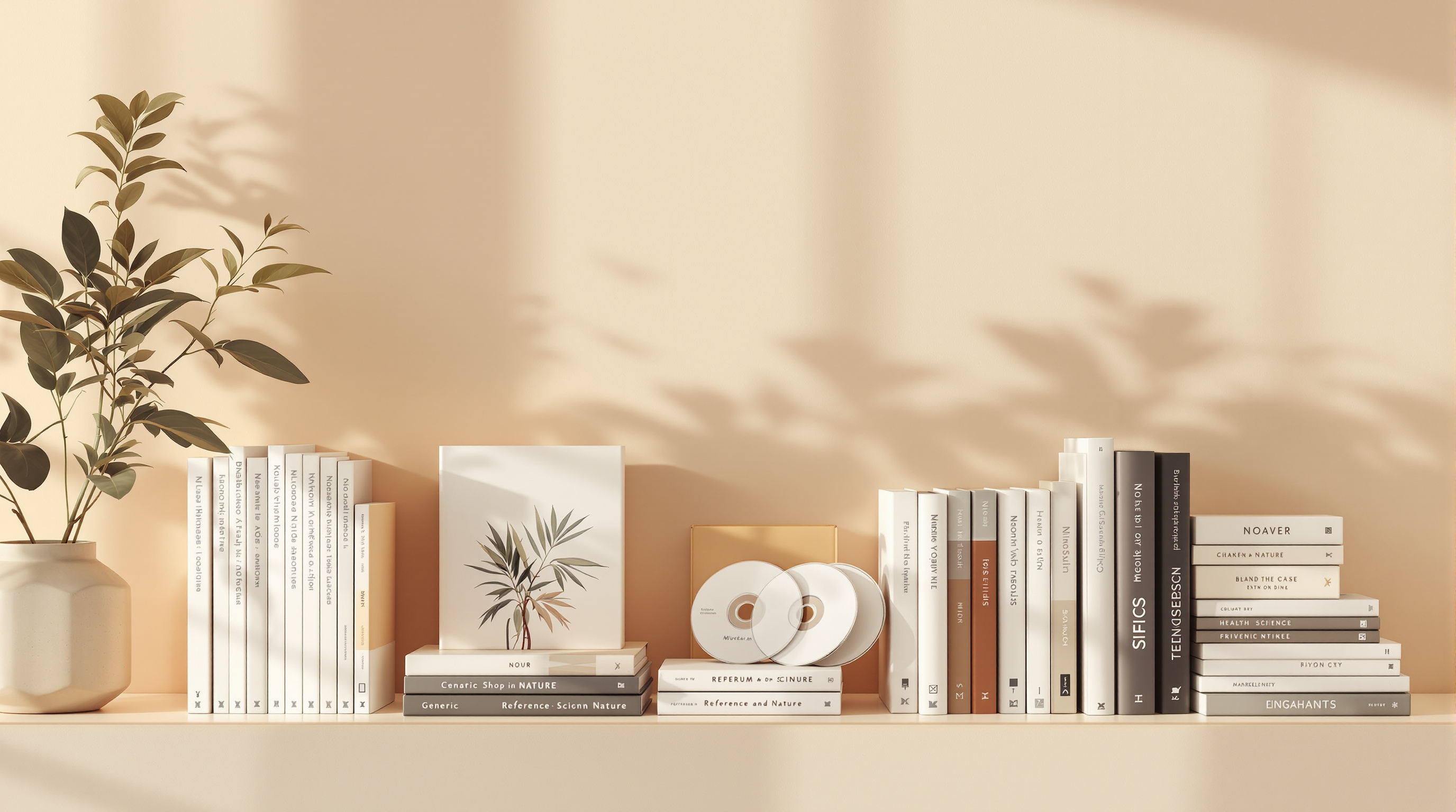A curated shelf of multimedia reference titles on health, science and nature